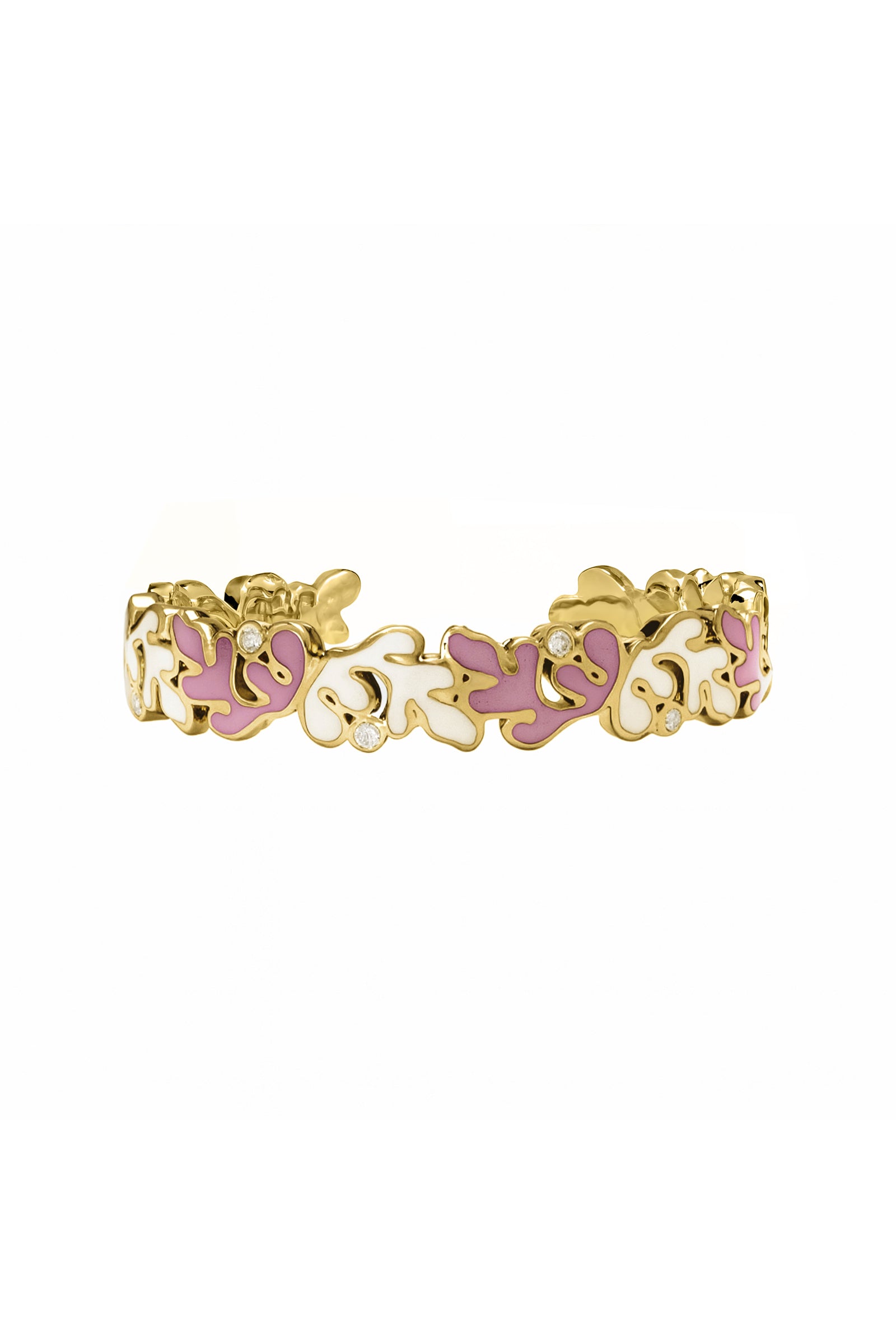 Ondara Bangle — Rose Enamel