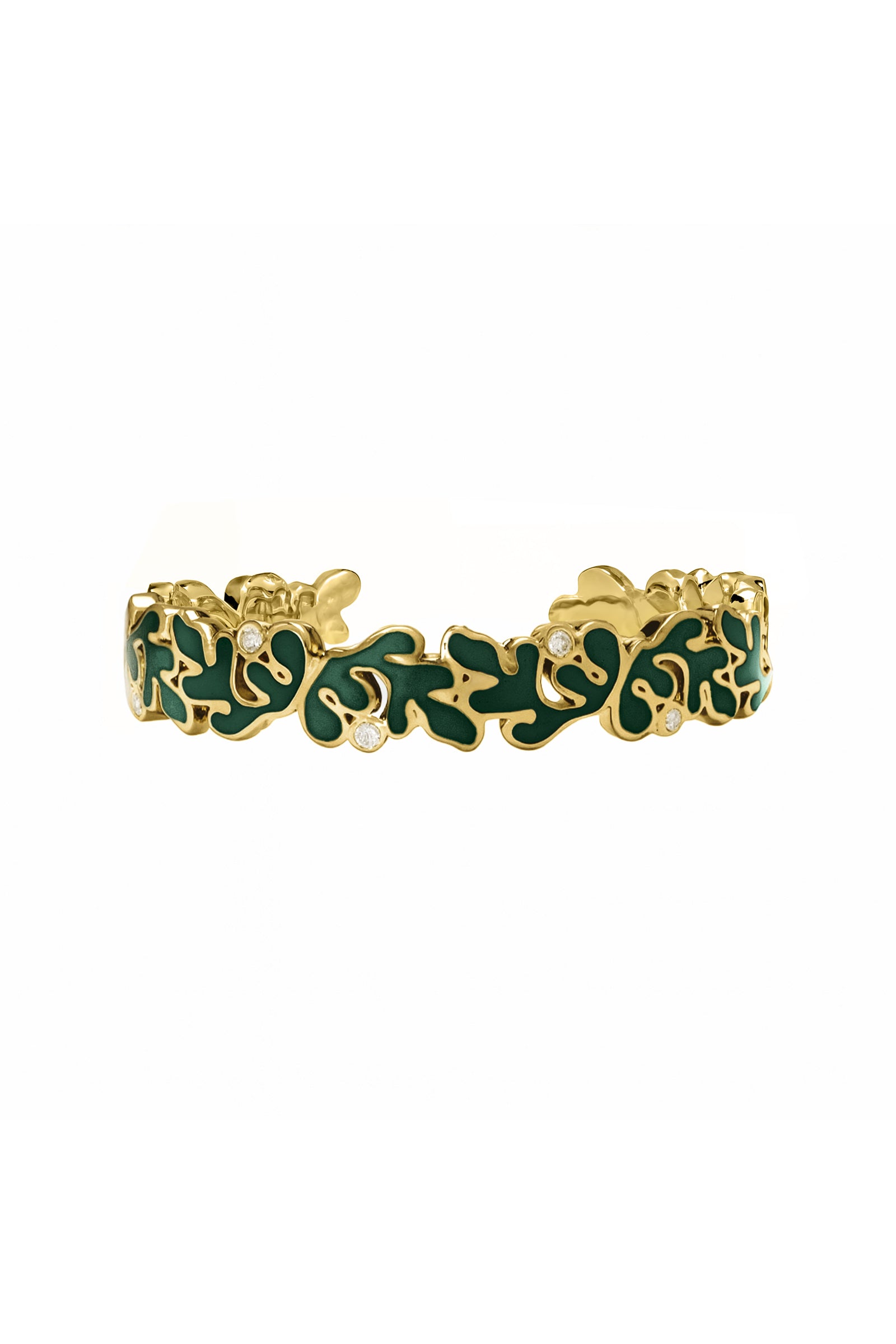 Ondara Bangle — Verde Enamel