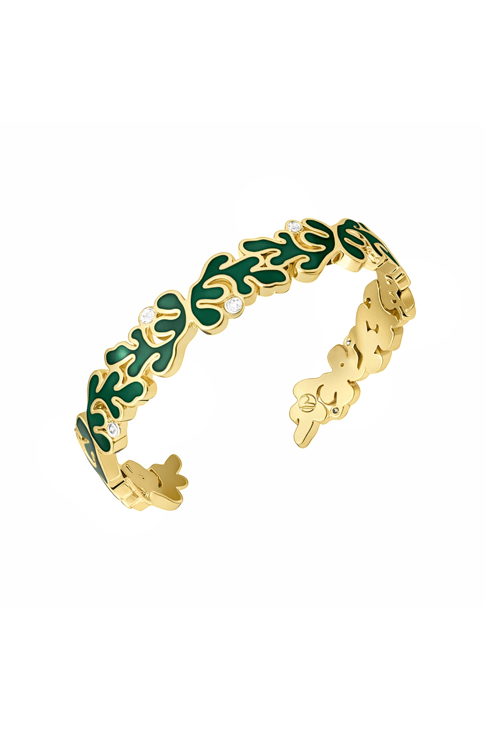Ondara Bangle — Verde Enamel