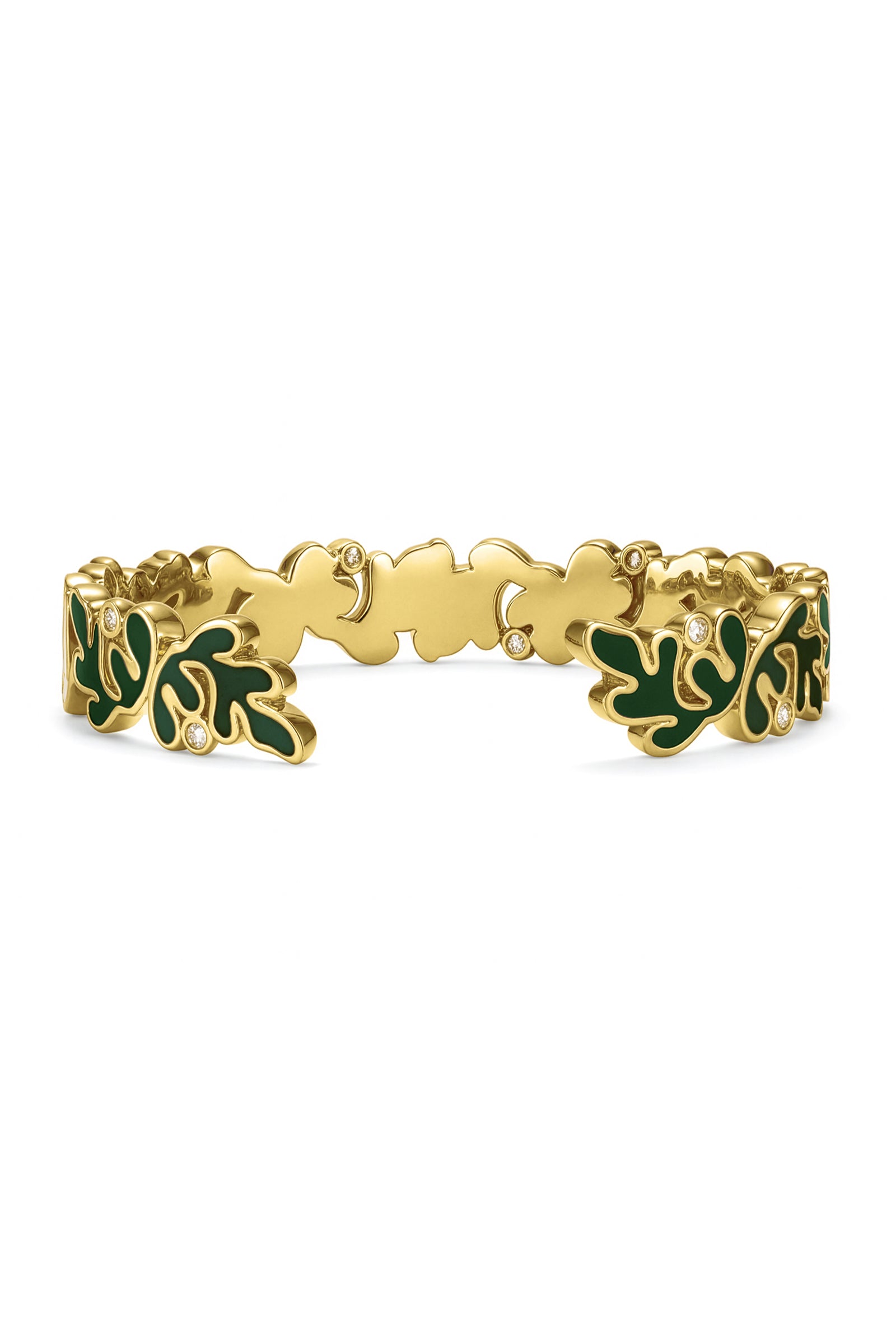 Ondara Bangle — Verde Enamel