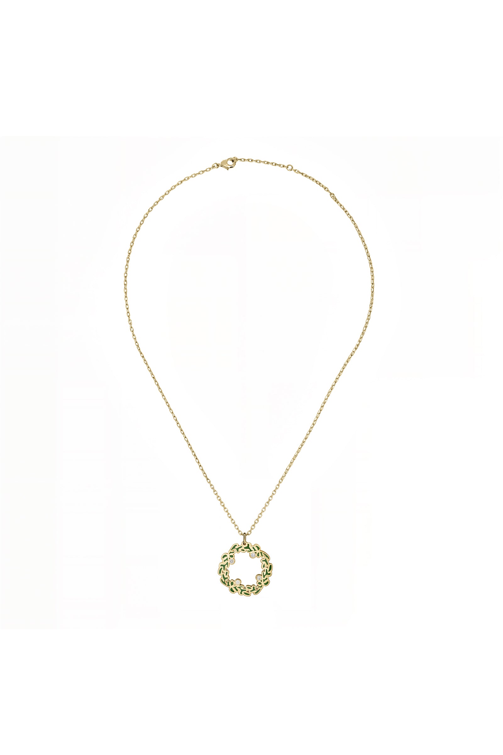 Ondara Wreath Necklace — Verde Enamel