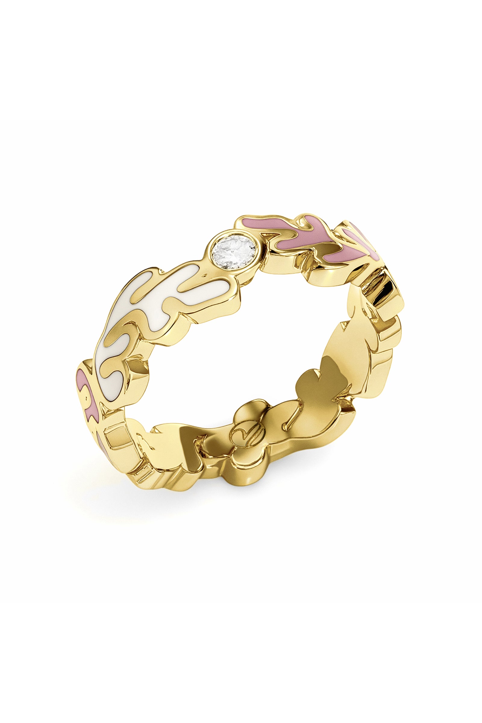 Ondara Classic Ring — Rose Enamel